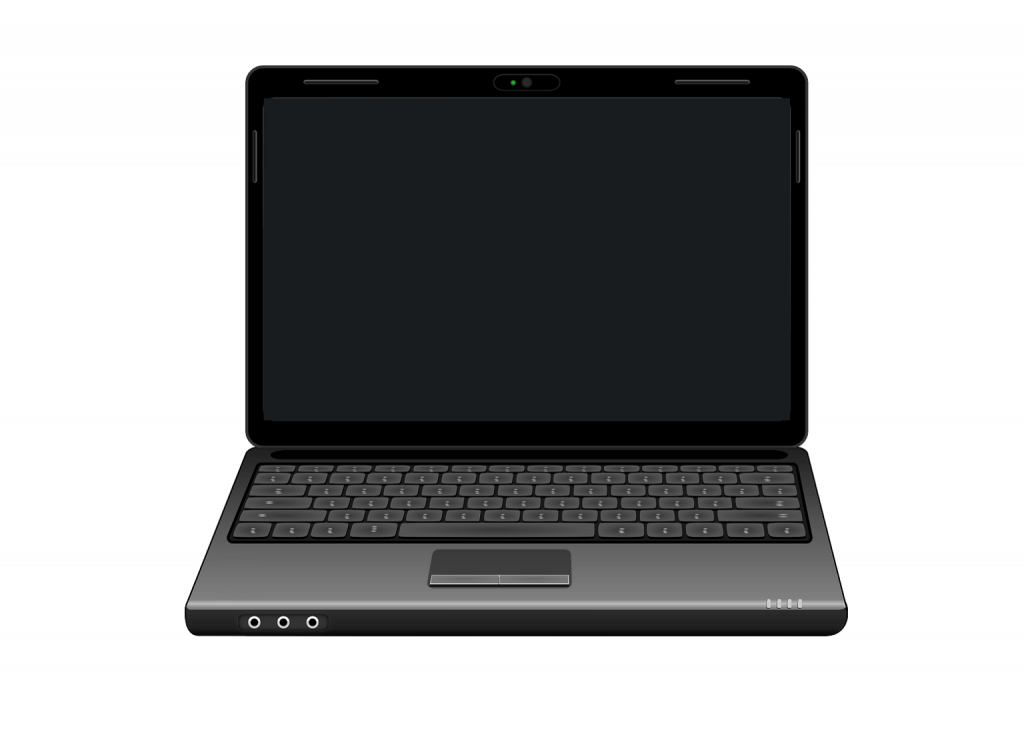 laptop with screen off