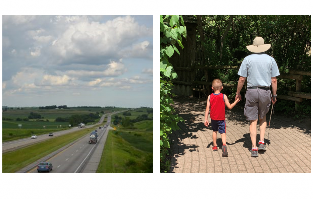 I-80 in Iowa and Brayden Guiding Pete