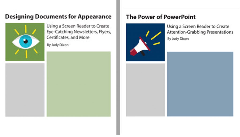 book covers of "Designing Documents for Appearance" and "The Power of PowerPoint"