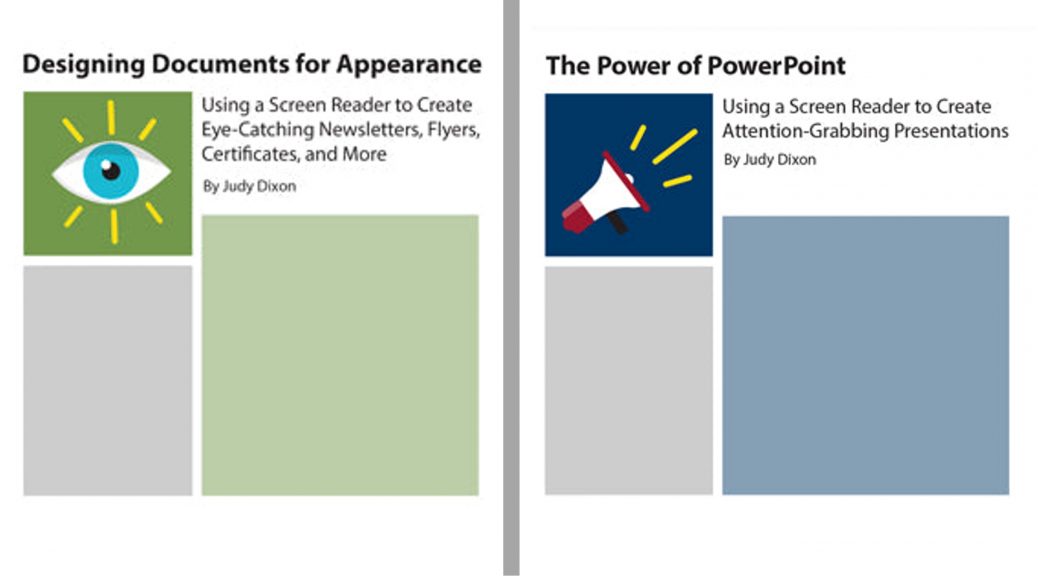 book covers of "Designing Documents for Appearance" and "The Power of PowerPoint"