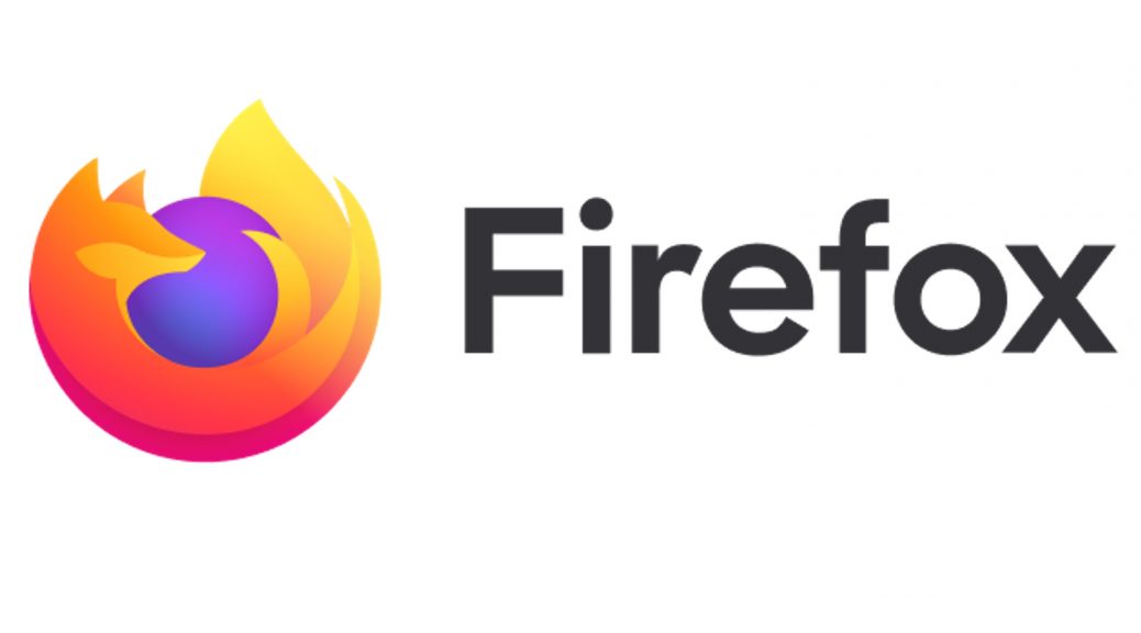Firefox logo - a red and orange and yellow stylized fox curled around a purple circle