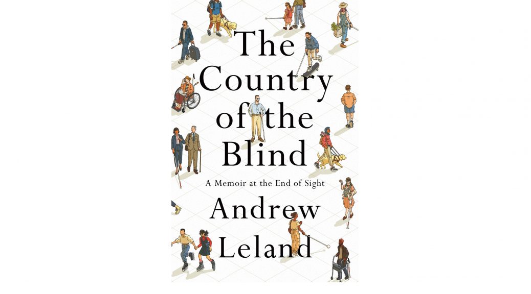 cover of The Country of the Blind. It has a white background, large black text of the title and author's name, and drawings of many blind people